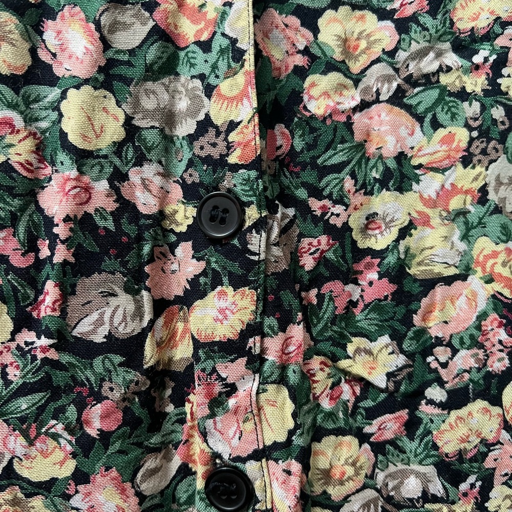 Long flower skirt button up